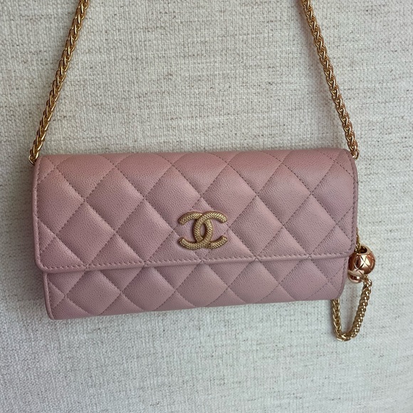 CHANEL Handbags - 🔥REDUCED, FIRM🔥CHANEL CAVIAR LONG QUILTED WALLET with REMOVABLE CHAIN